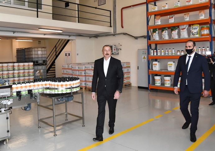 Orqanik gübrələr istehsal edən müəssisə işə düşüb