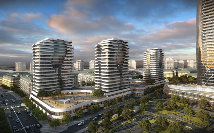 Ağ şəhər layihəsinin möhtəşəm yaşayış kompleksi - Twin Towers