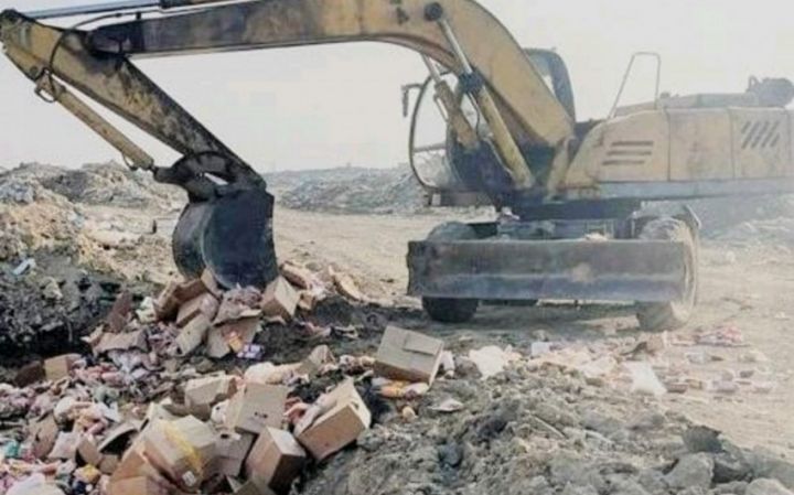 “Market-İN” şirkətinin 340 kq qida məhsulları məhv edilib