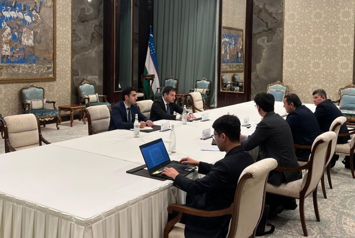 Azərbaycan Mərkəzi Bankının nümayəndə heyəti Özbəkistan Mərkəzi Bankının nümayəndə heyəti ilə görüşüb