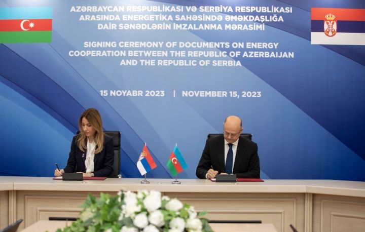 Azərbaycan və Serbiya arasında təbii qaz sahəsində strateji sənədlər imzalandı