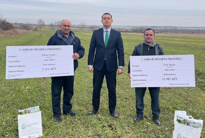 Aqrar Sığorta Fondu Şəmkir və Samuxda sığorta ödənişləri edib