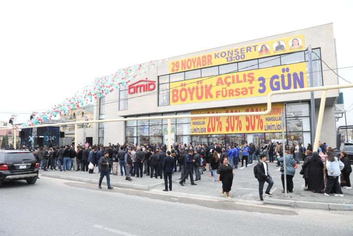 OMİD Binədə yeni mağazasının təntənəli açılışını qeyd edib