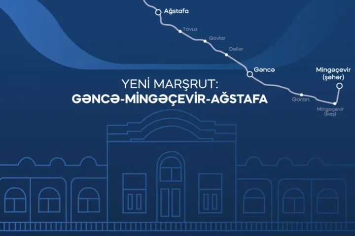 Qatar ilə Gəncə–Mingəçevir–Ağstafa marşrutu üzrə sərnişin daşımalarına başlanılır